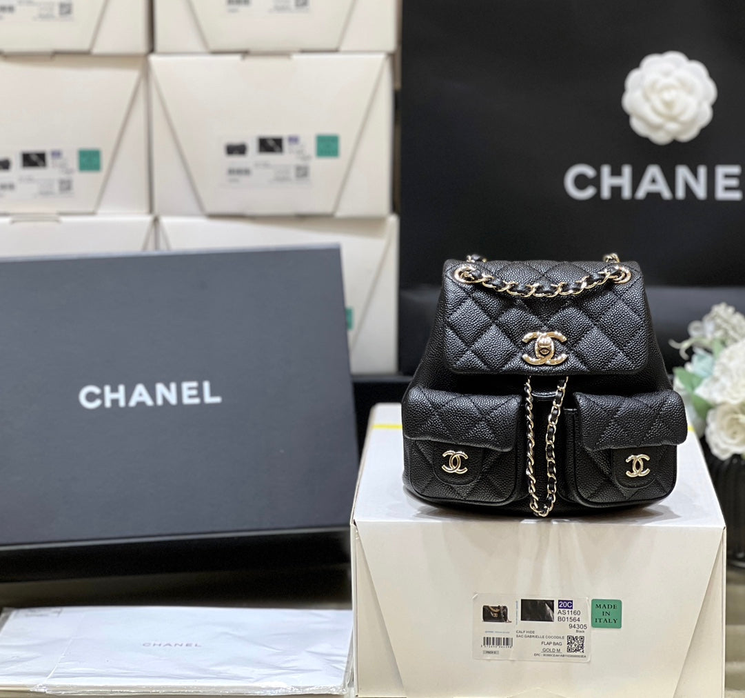 24a duma backpack black caviar leather light gold hardware mysite