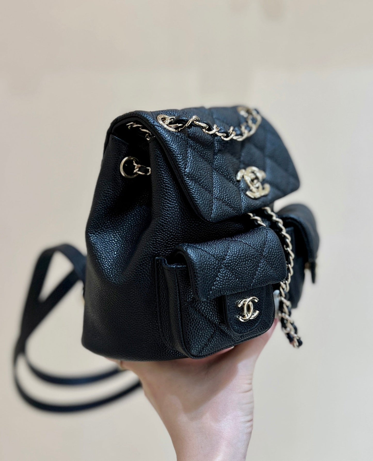 24a duma backpack black caviar leather light gold hardware mysite