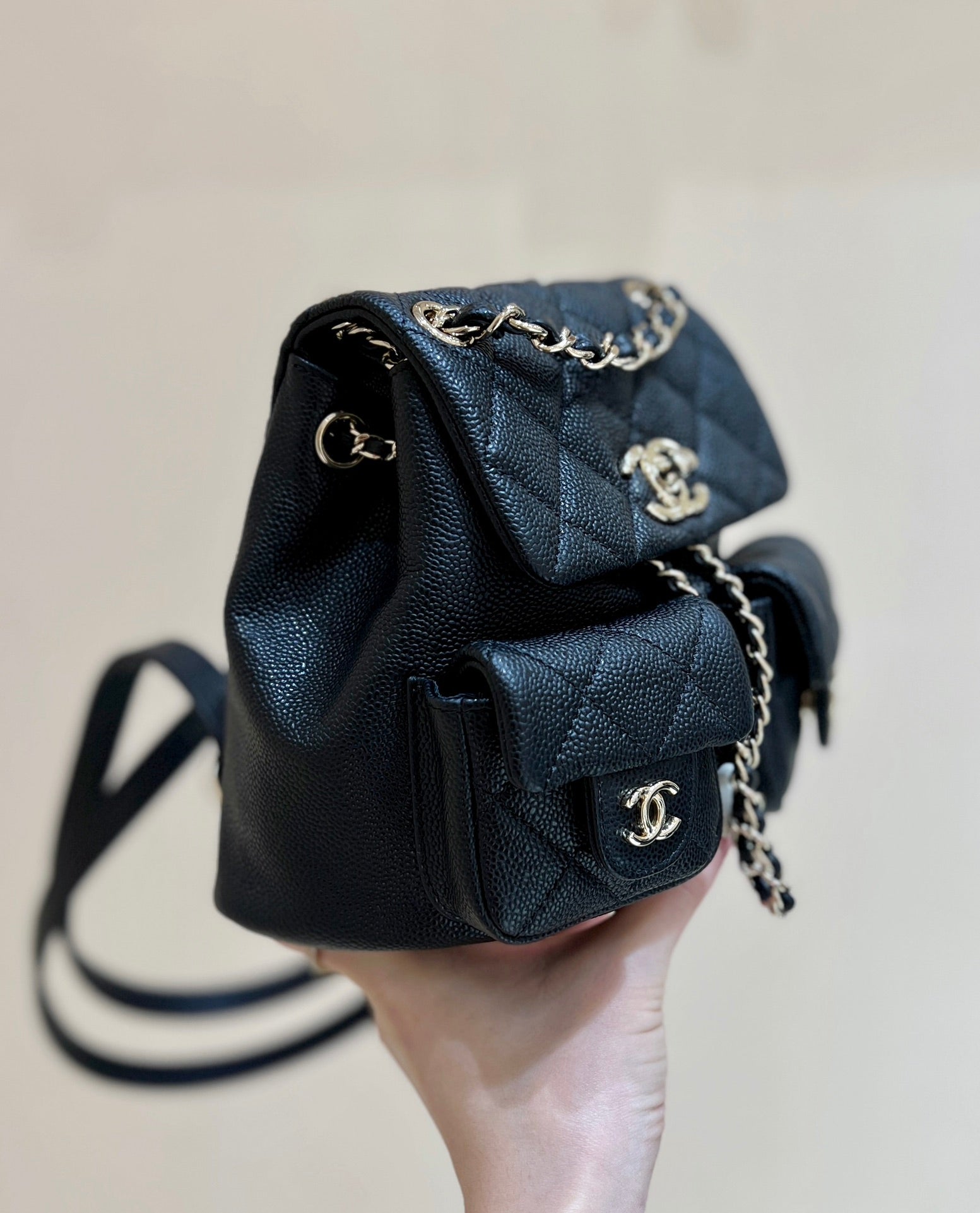 24a duma backpack black caviar leather light gold hardware mysite