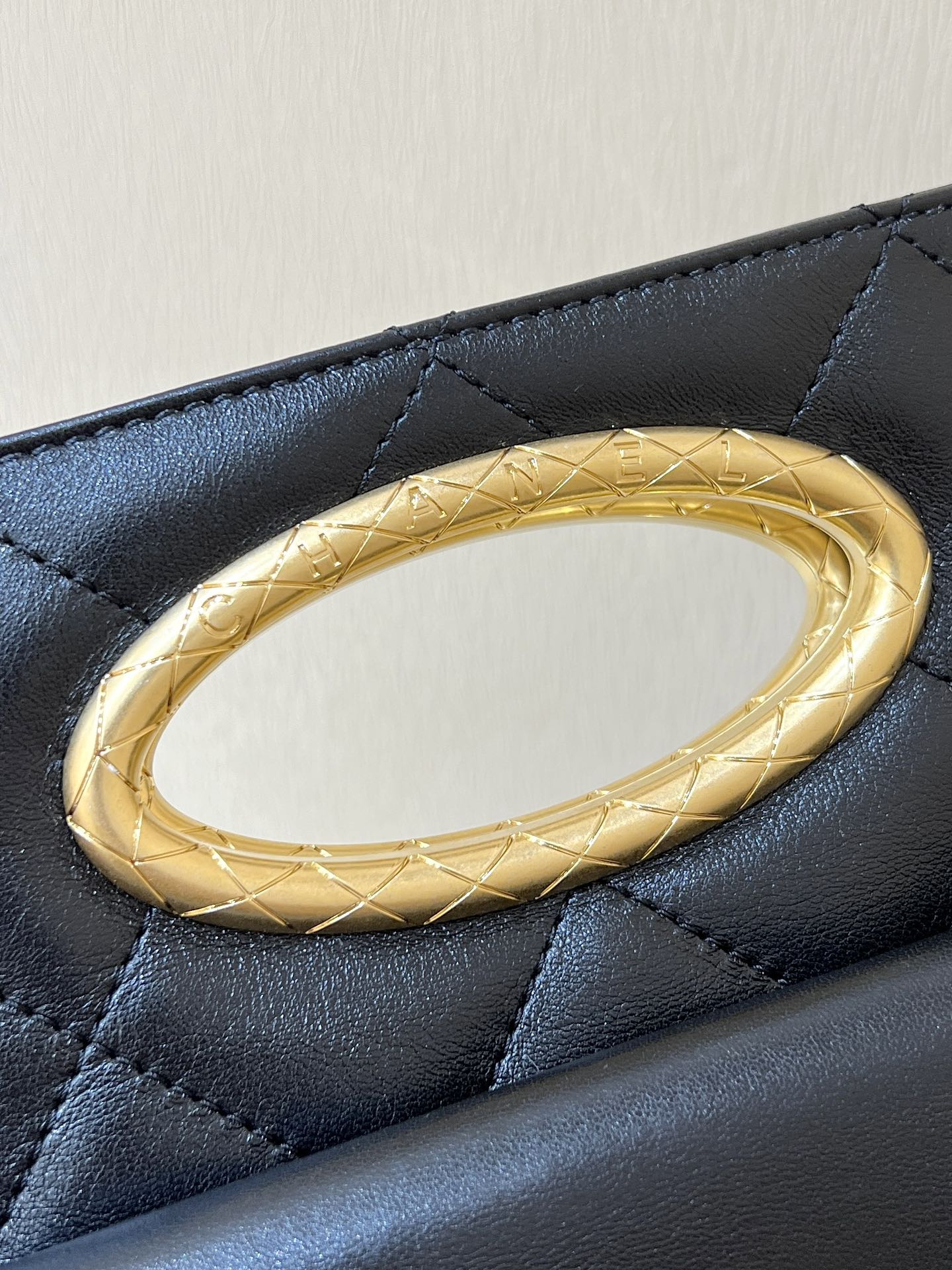 CLUTCH 25 IN BLACK SHEEPSKIN GOLD HARDWARE mysite