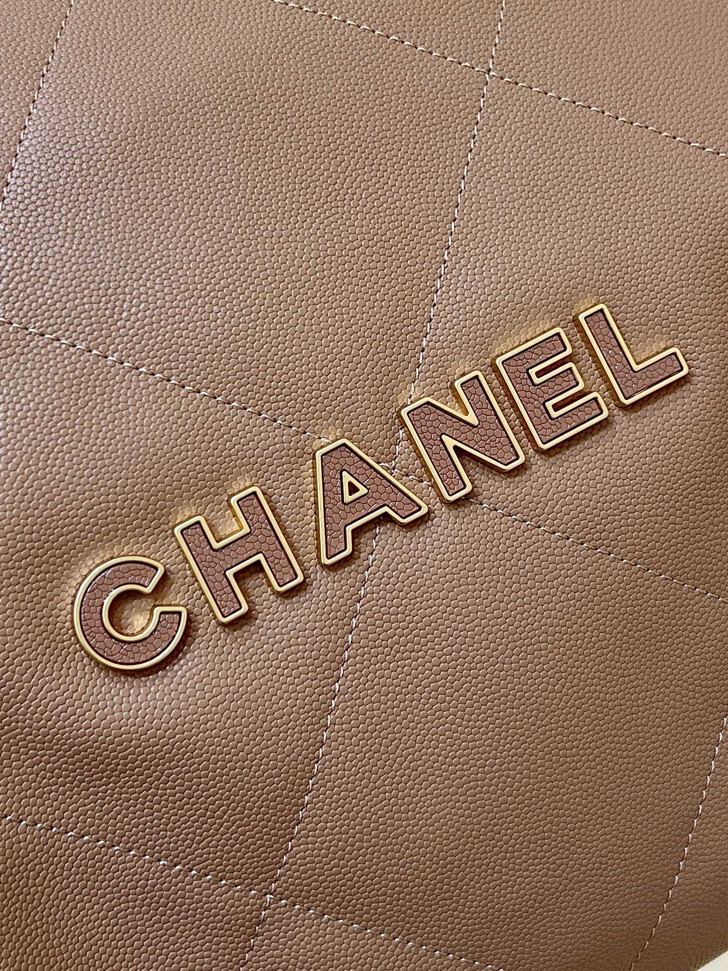 CC 24K Hobo 22 Bag Brown Grained Calfskin mysite
