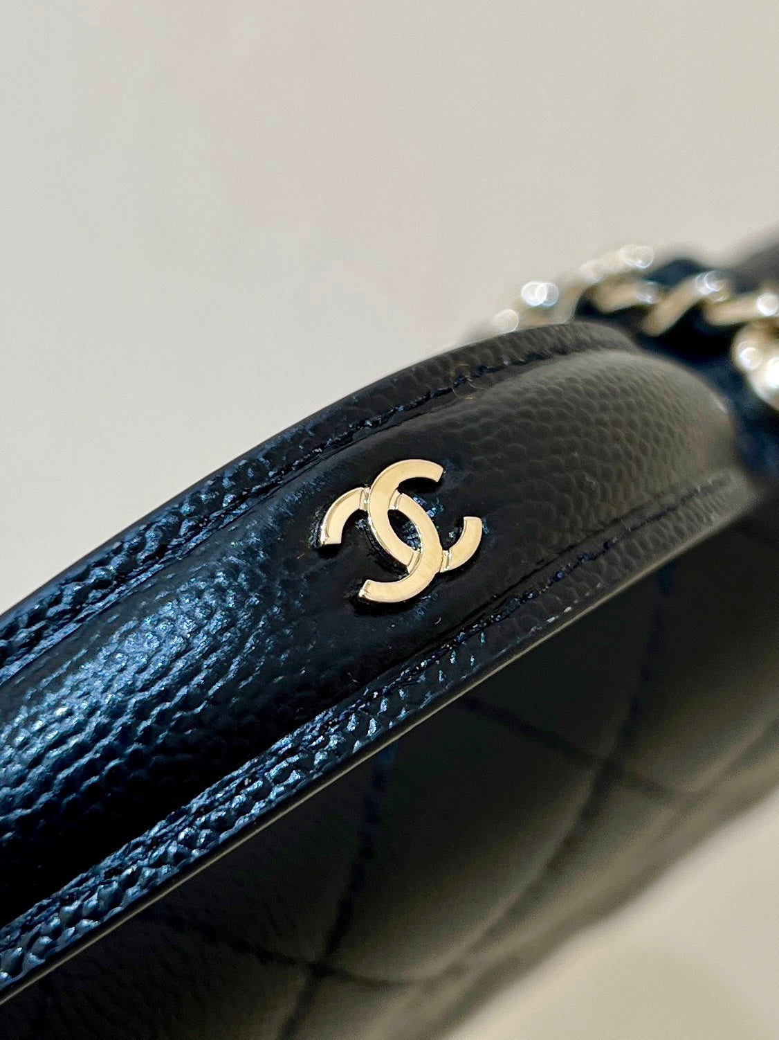 25C Mini Woc 18cm Black Grained Calfskin Gold Hardware mysite