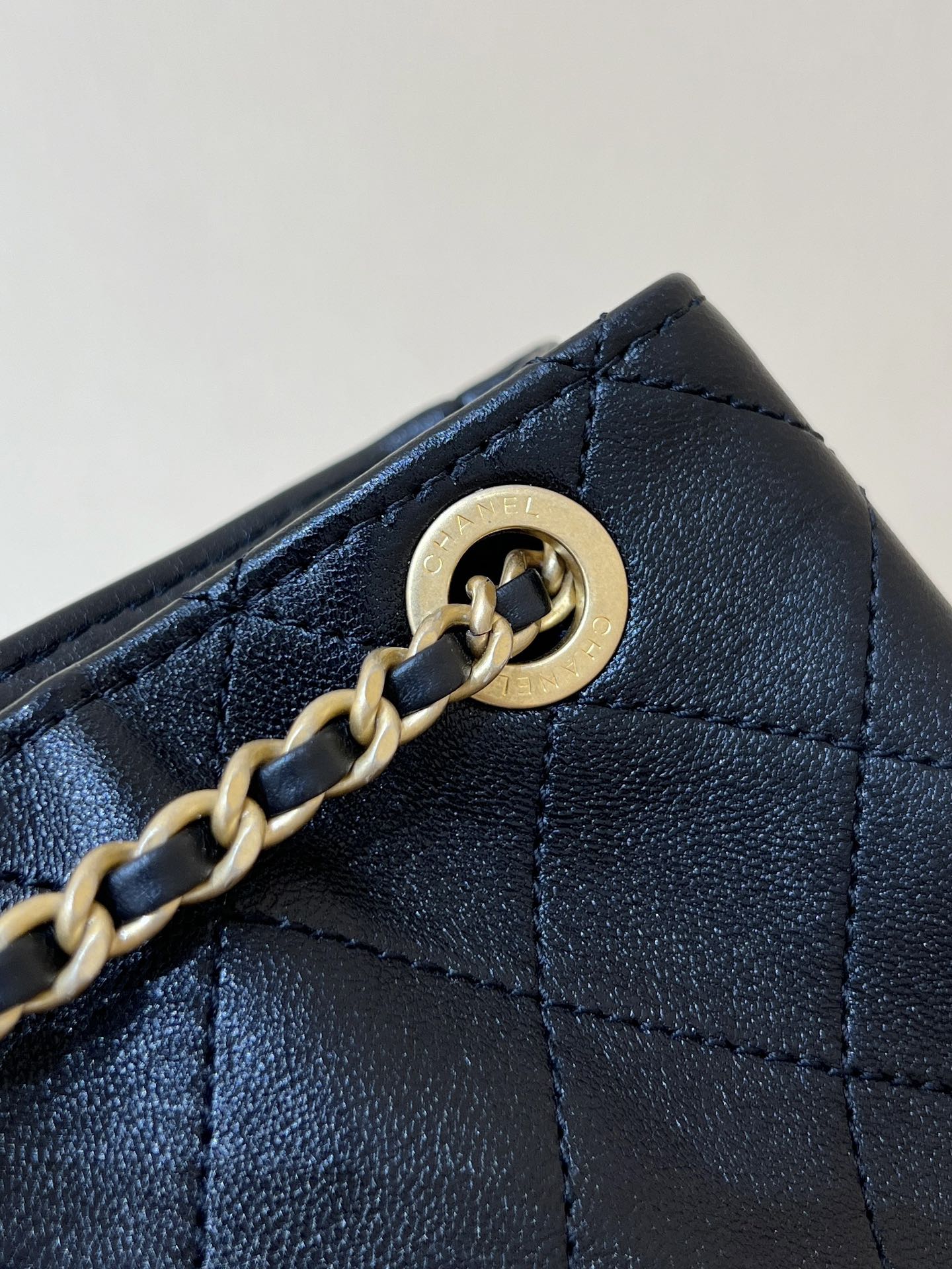 25C Backpack 18cm Black Calfsin Gold Hardware mysite