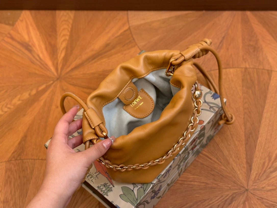 LOE MINI 18 FLAMENCO PURSE IN WARM DESERT NAPPA LAMBSKIN mysite