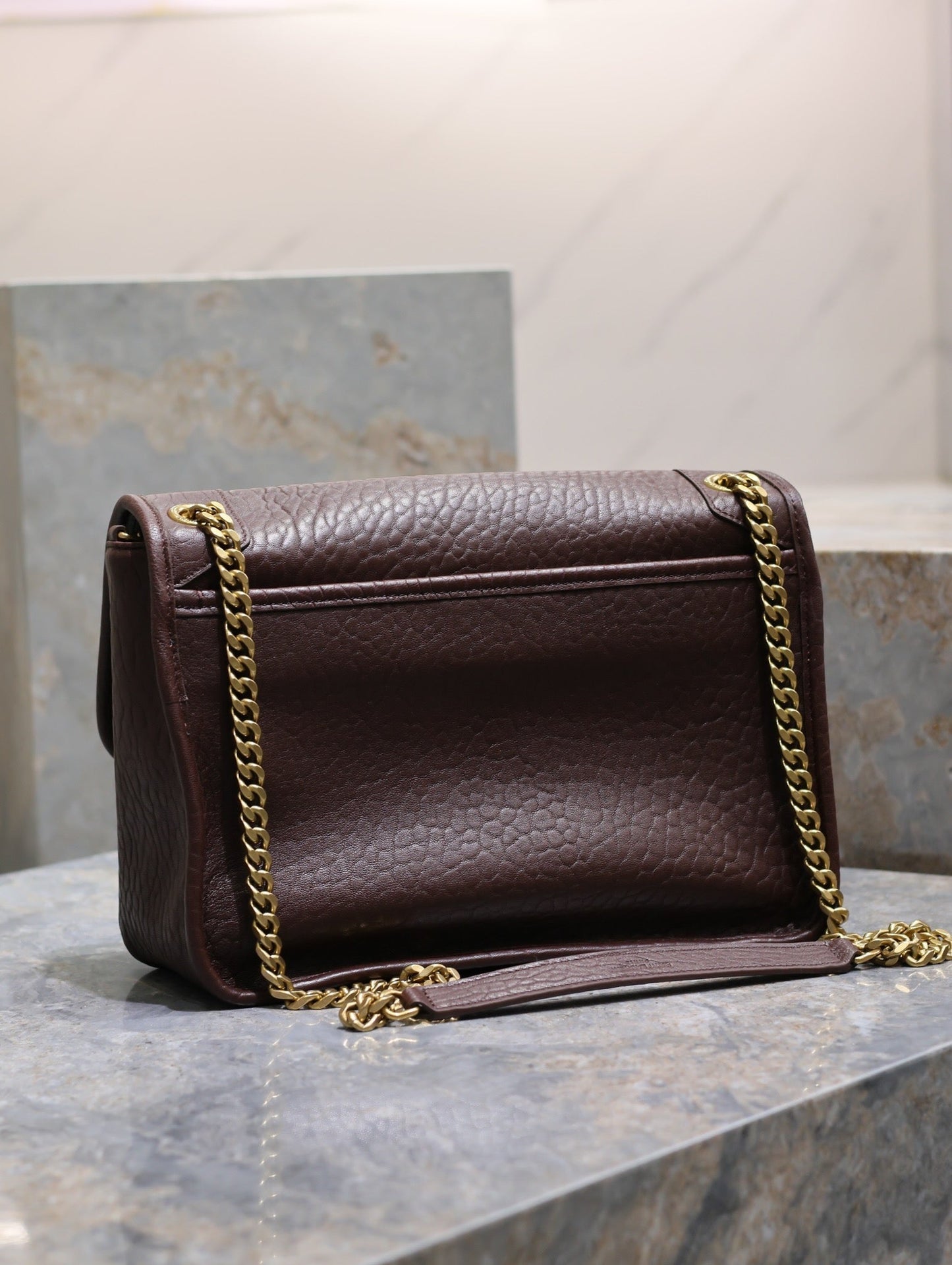 NIKI MEDIUM 28 IN CHESTNUT BROWN ELEPHANT PATTERN LAMBSKIN GOLD HARDWARE mysite