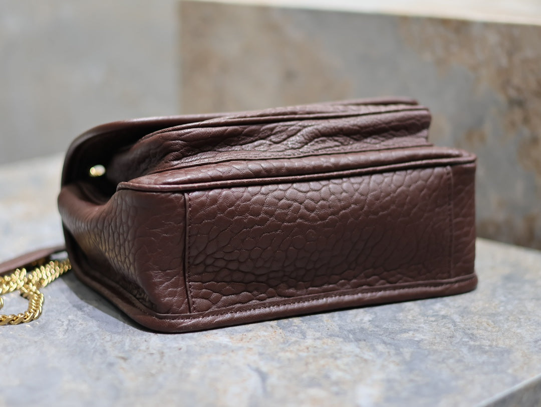 JAMIE POCHON 38 IN ARMY GREEN LAMBSKIN GOLD HARDWARE mysite