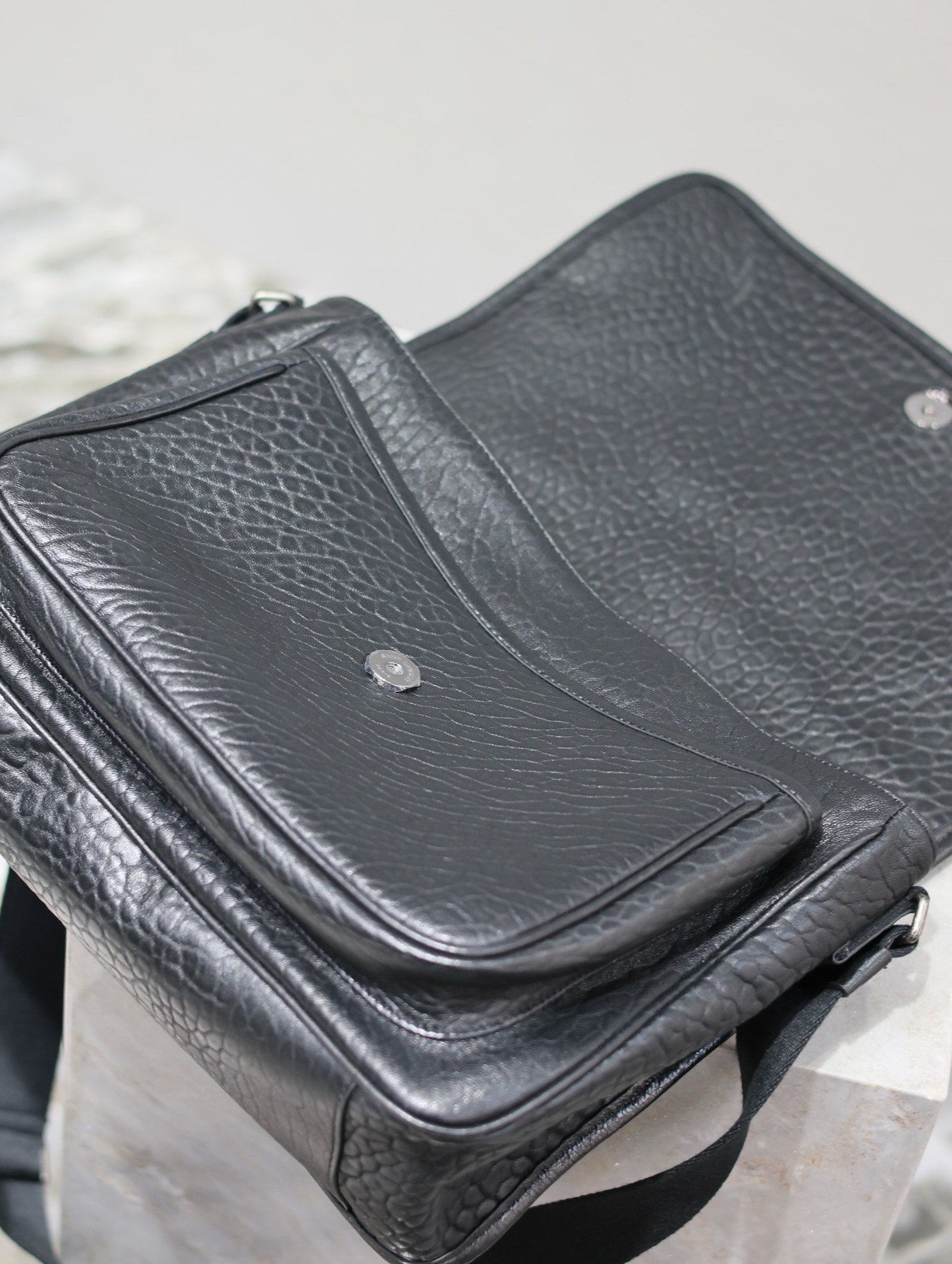 NIKI LARGE 32 IN BLACK ELEPHANT PATTERN LAMBSKIN mysite