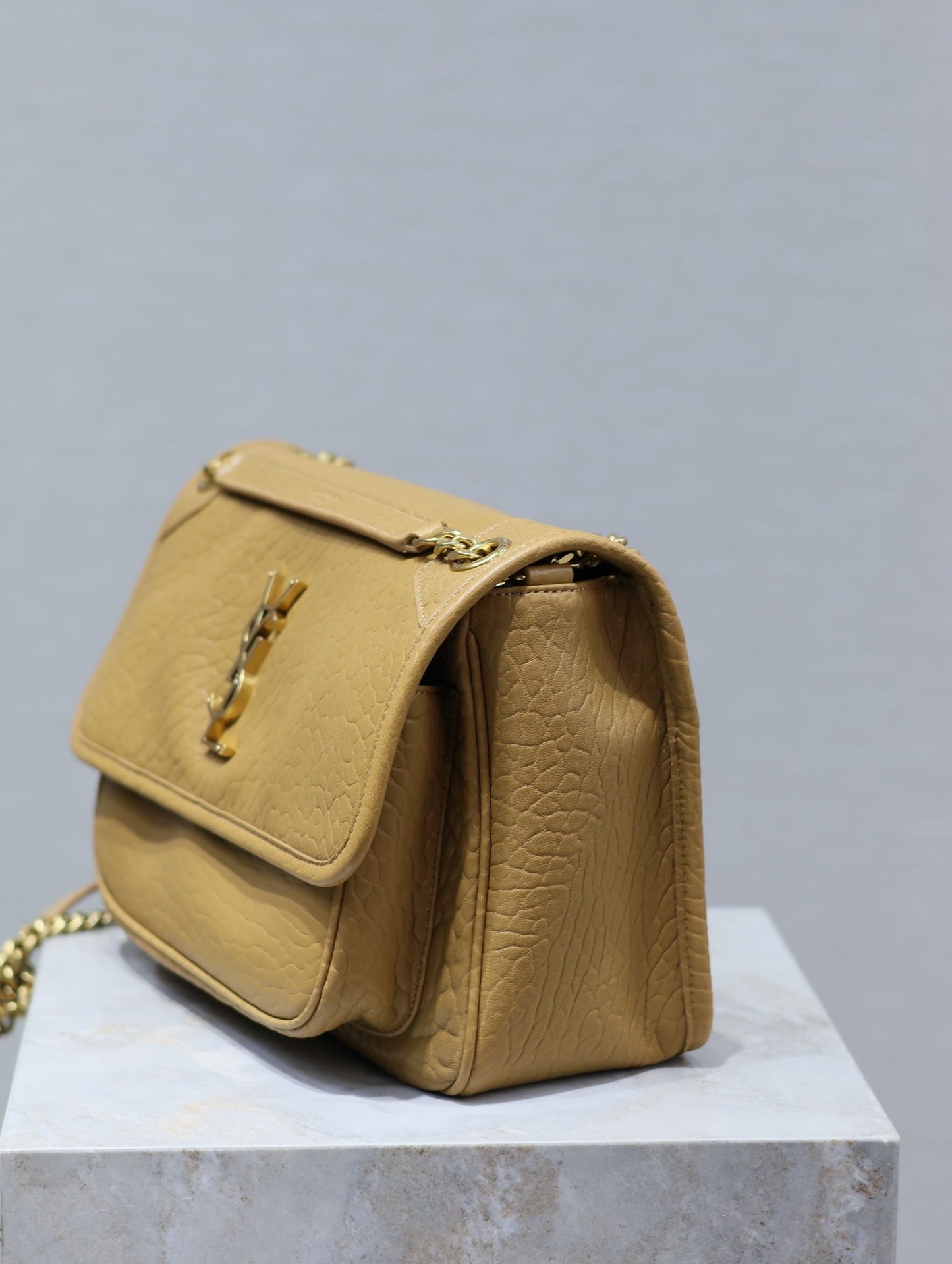 NIKI MEDIUM 28 IN DIJON YELLOW ELEPHANT PATTERN LAMBSKIN mysite