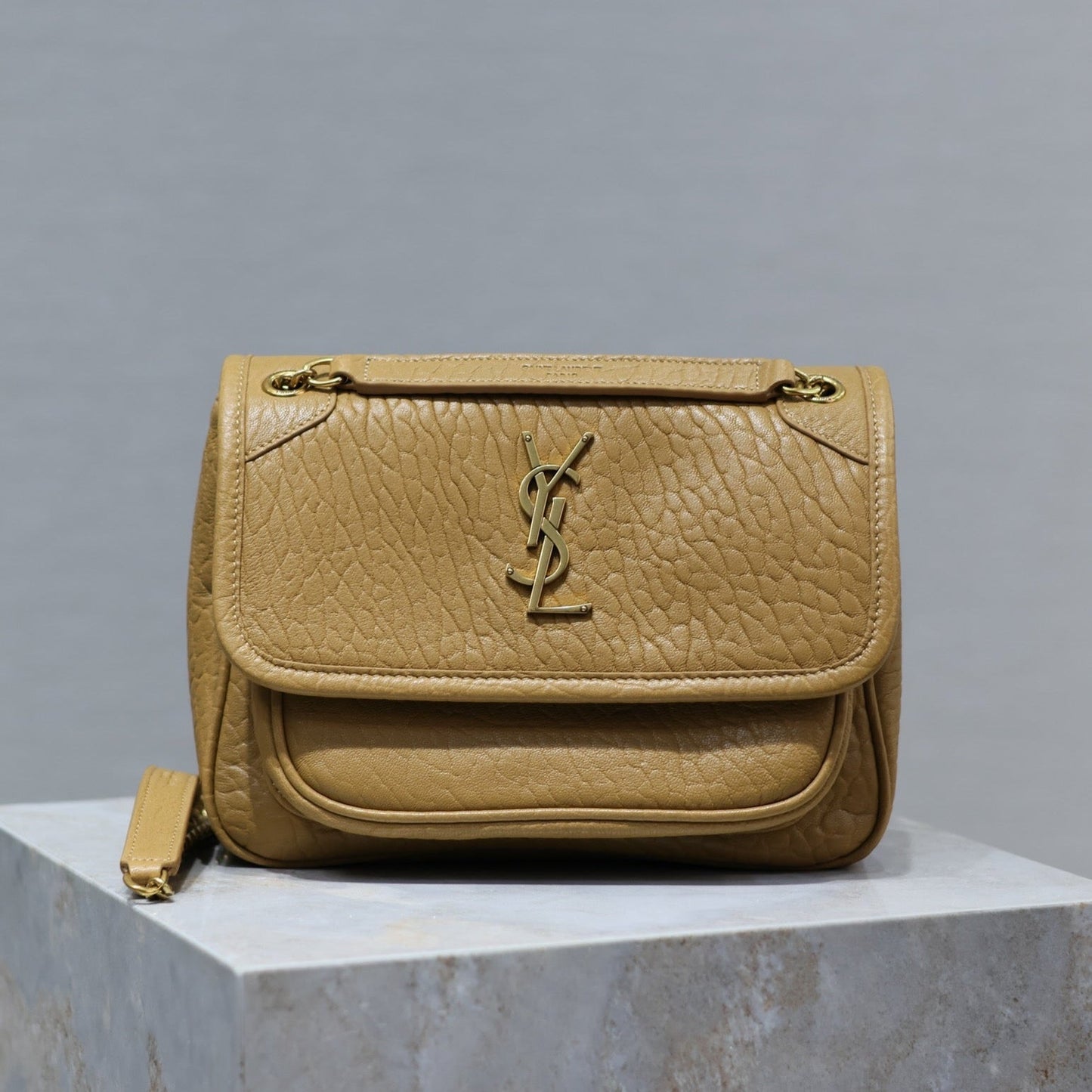 NIKI BABY 22 IN DIJON YELLOW ELEPHANT PATTERN LAMBSKIN mysite