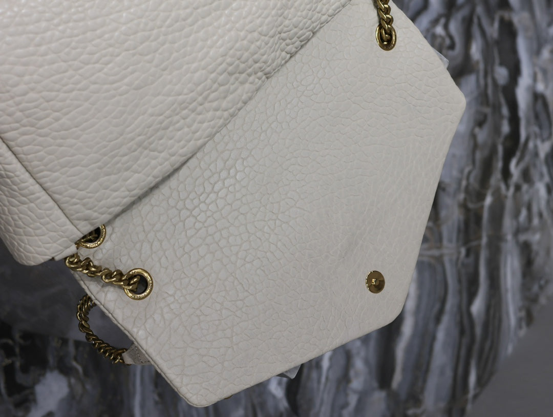 CALYPSO BAG 35 IN WHITE LAMBSKIN GOLD HARDWARE mysite