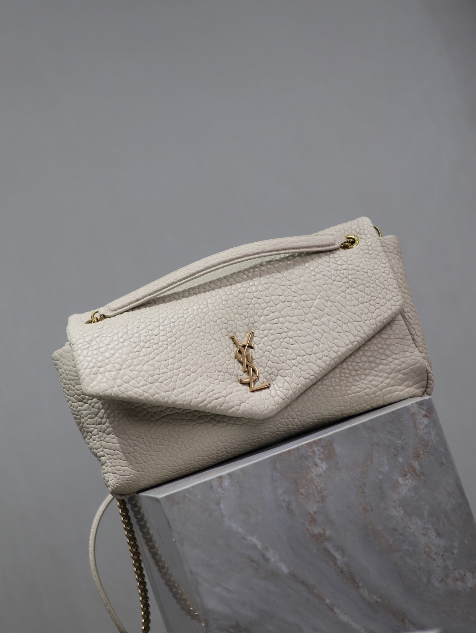 CALYPSO BAG 35 IN WHITE LAMBSKIN GOLD HARDWARE mysite