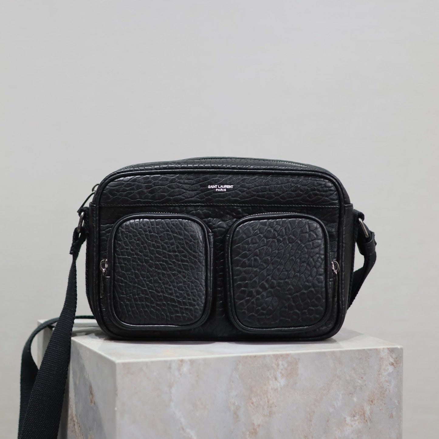 CITY CAMERA BAG 24 IN BLACK ELEPHANT PATTERN LAMBSKIN mysite