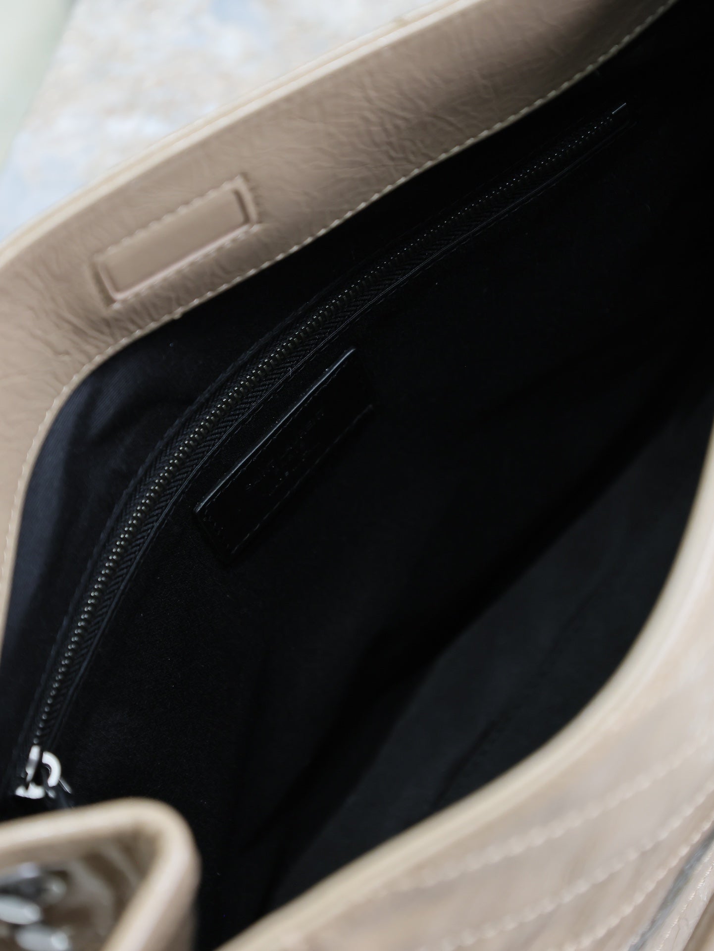 NIKI SHOPPING BAG 33 IN LIGHT BROWN CRUMPLED CALFSKIN mysite