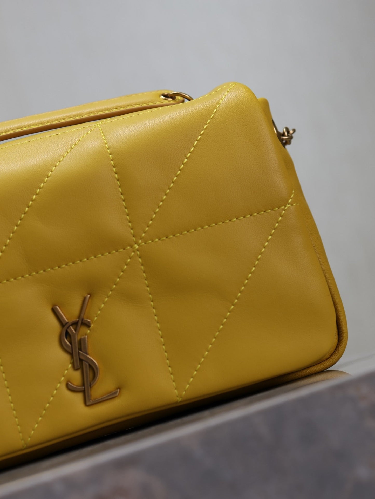JAMIE 4.3 MINI BAG 20 IN MUSTARD YELLOW LAMBSKIN COPPER HARDWARE mysite