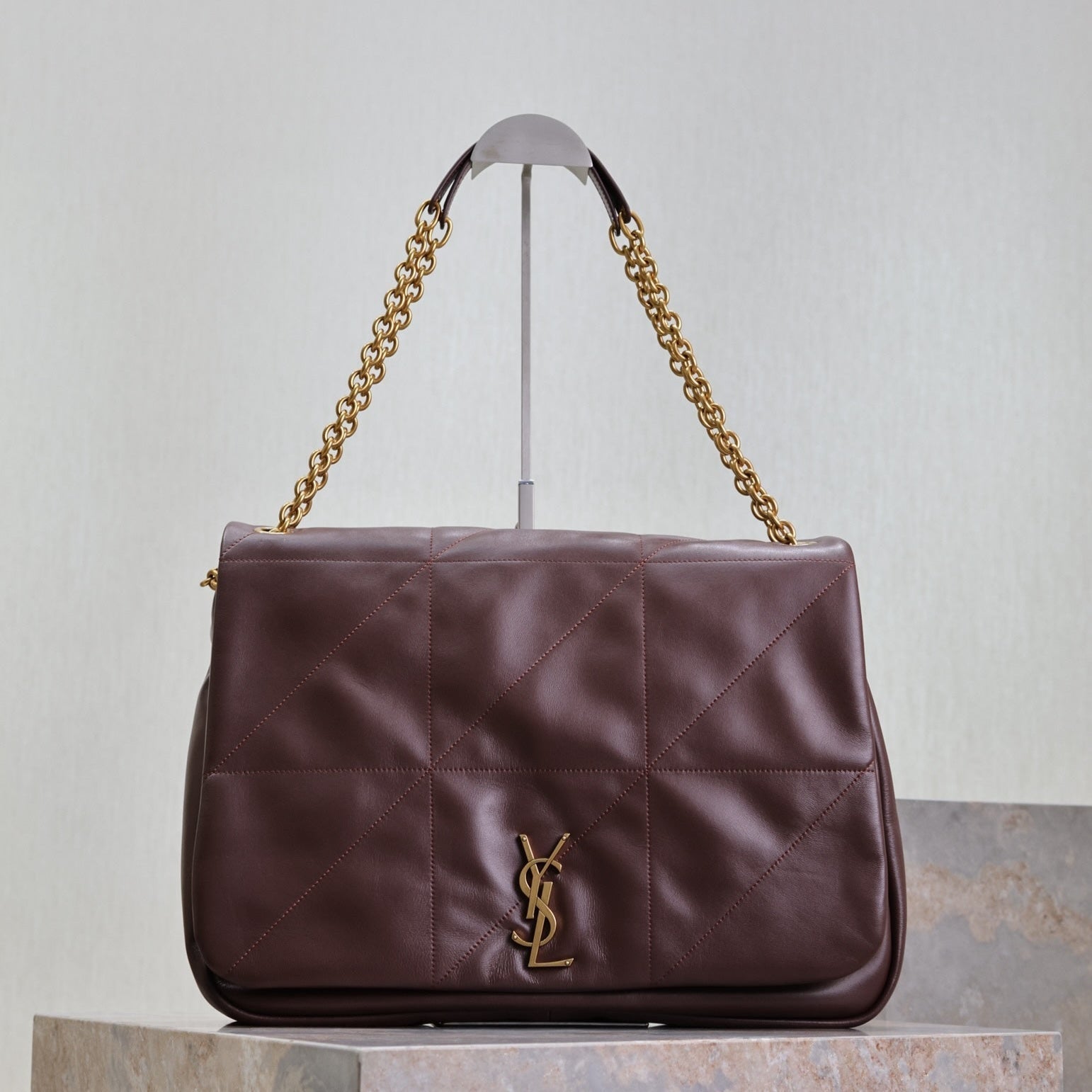 JAMIE 4.3 LARGE BAG 43 IN WINE RED LAMBSKIN GOLD HARDWARE mysite