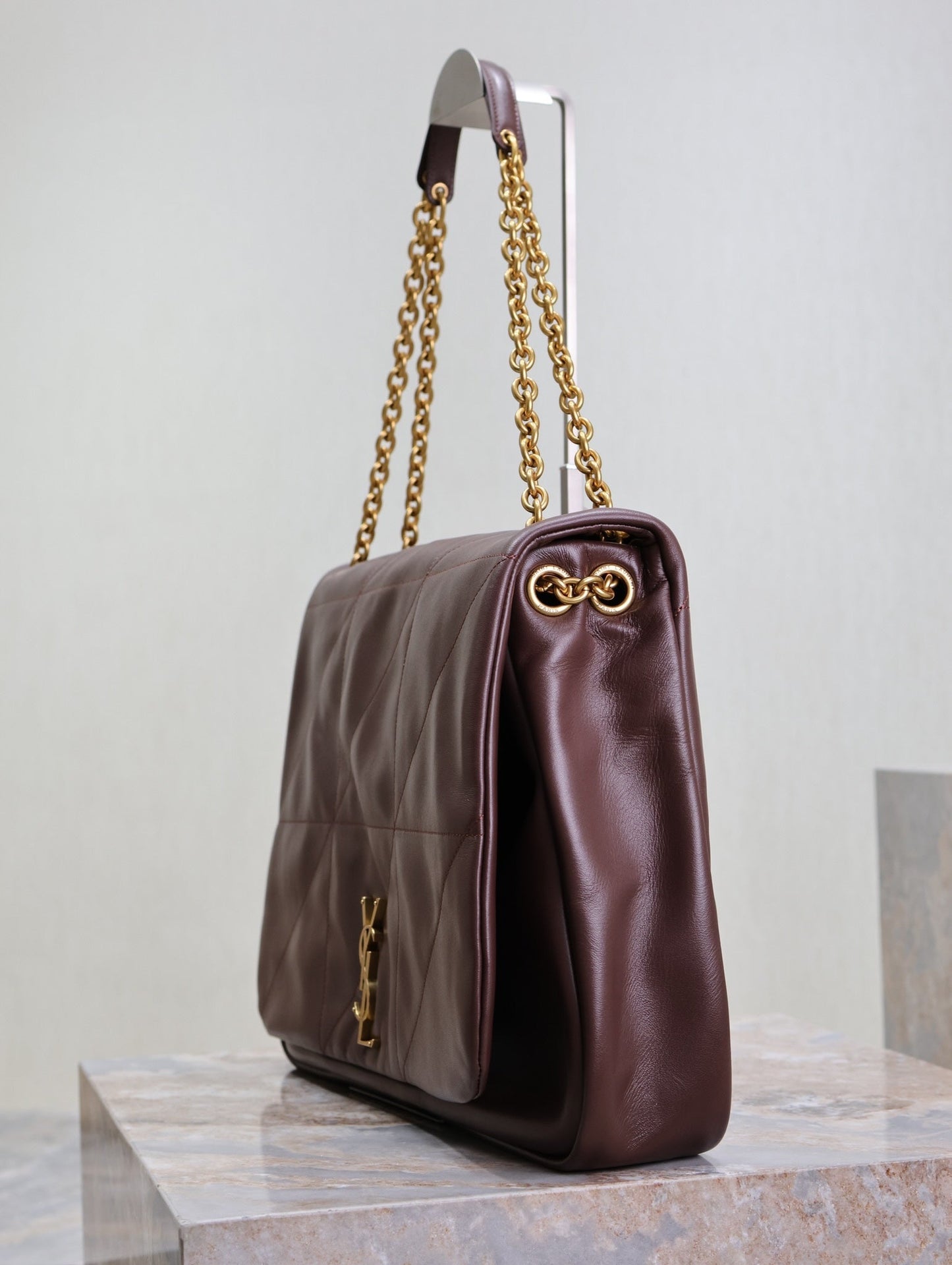JAMIE 4.3 LARGE BAG 43 IN WINE RED LAMBSKIN GOLD HARDWARE mysite