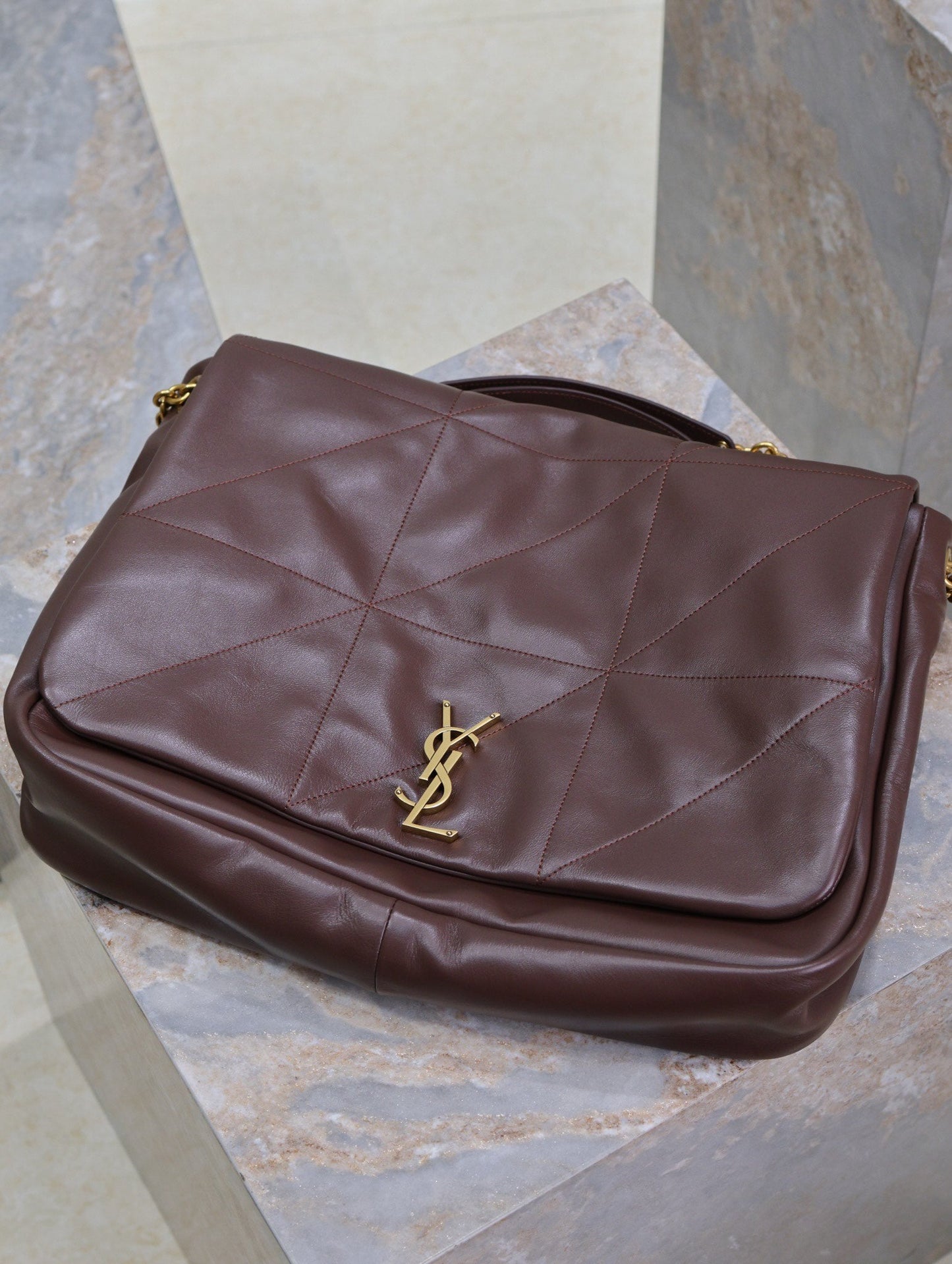 JAMIE 4.3 LARGE BAG 43 IN WINE RED LAMBSKIN GOLD HARDWARE mysite