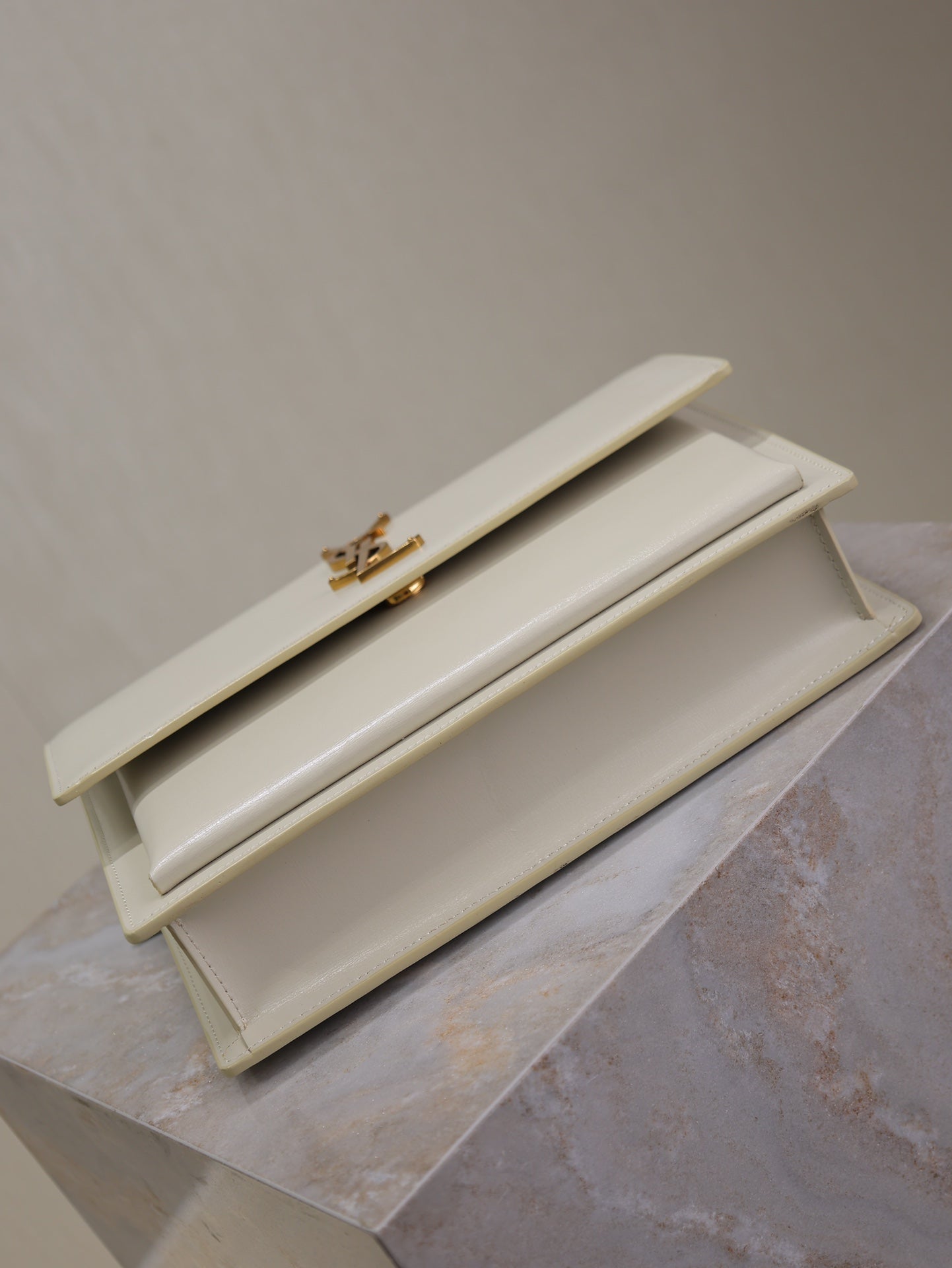 YSL Sunset Handbags 25cm White Cowhide mysite