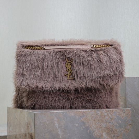 NIKI 47 IN LIGHT PURPLE RABBIT FUR GOLD HARDWARE mysite