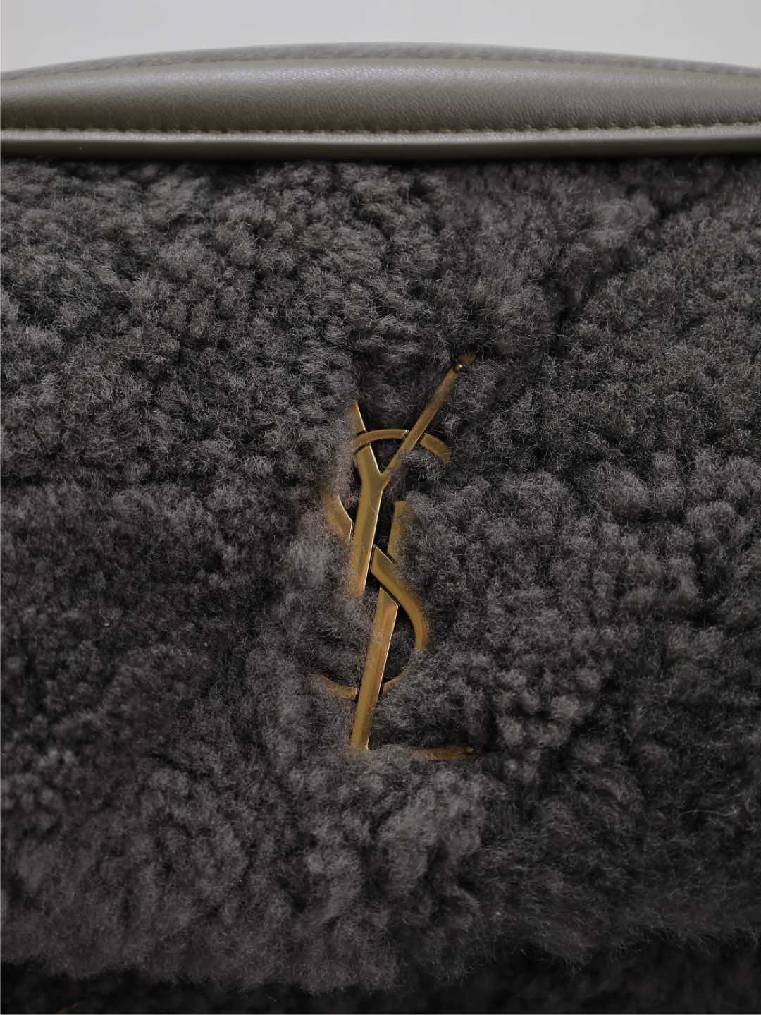 JAMIE BAG 25 IN DARK GRAY LAMB WOOL mysite
