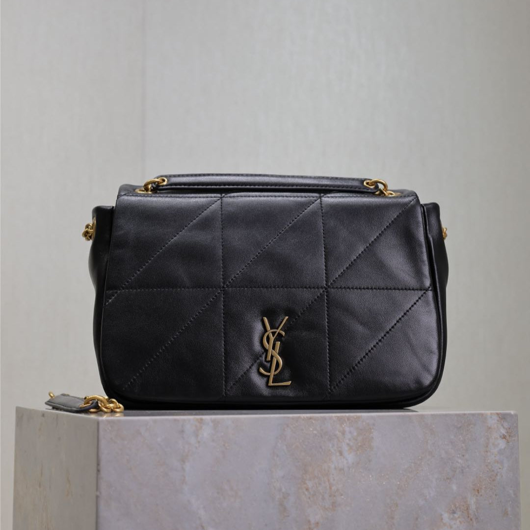 JAMIE 4.3 SMALL BAG 25 IN BLACK LAMBSKIN GOLD HARDWARE mysite