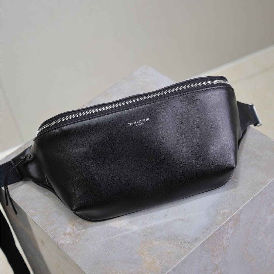 Prada Classic Belt Bag 26cm Black Lambskin mysite