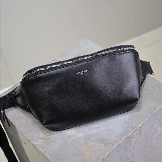 Prada Classic Belt Bag 26cm Black Lambskin mysite