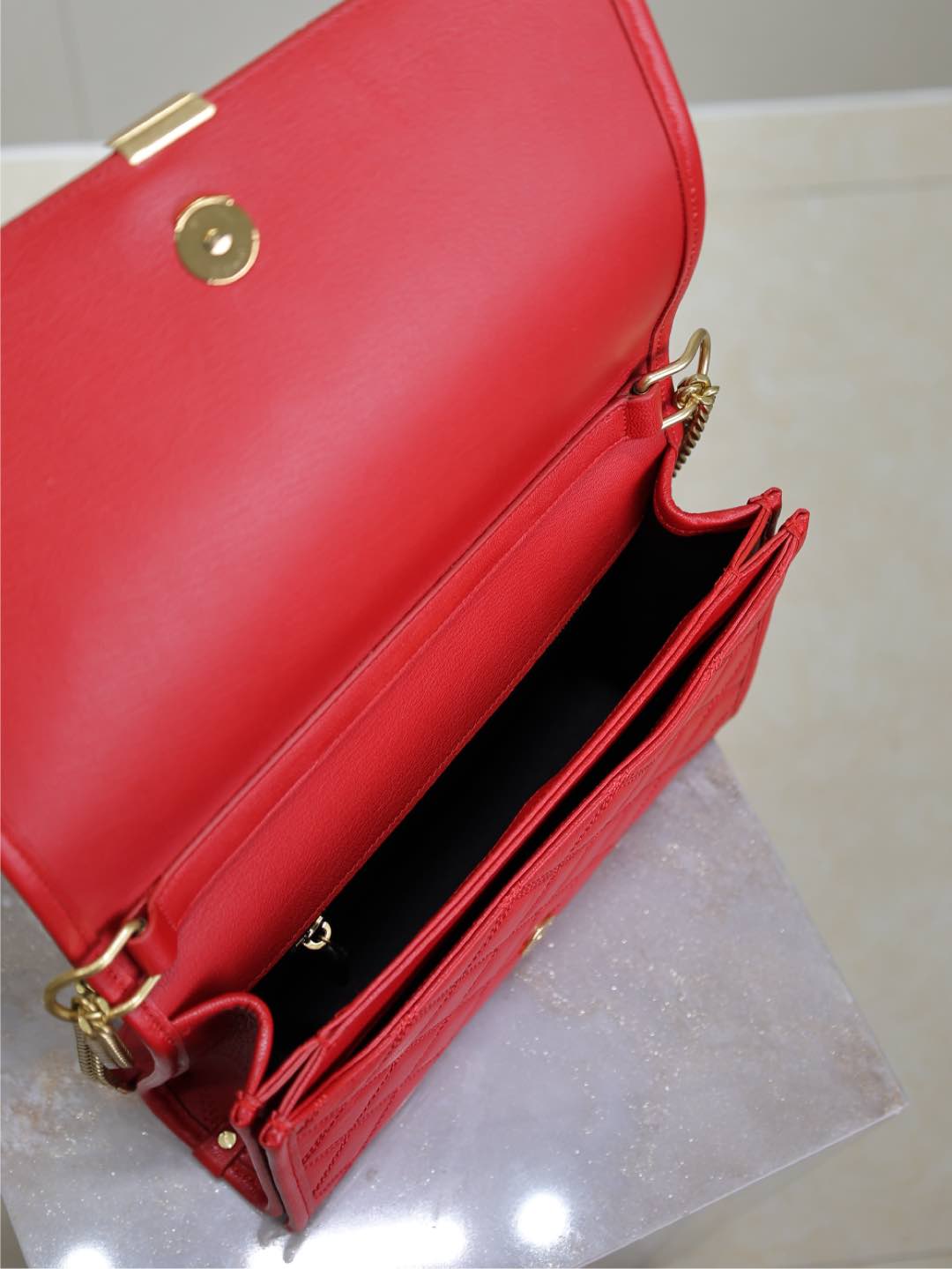 BECKY 25 IN RED QUILTED LAMBSKIN GOLD HARDWARE mysite