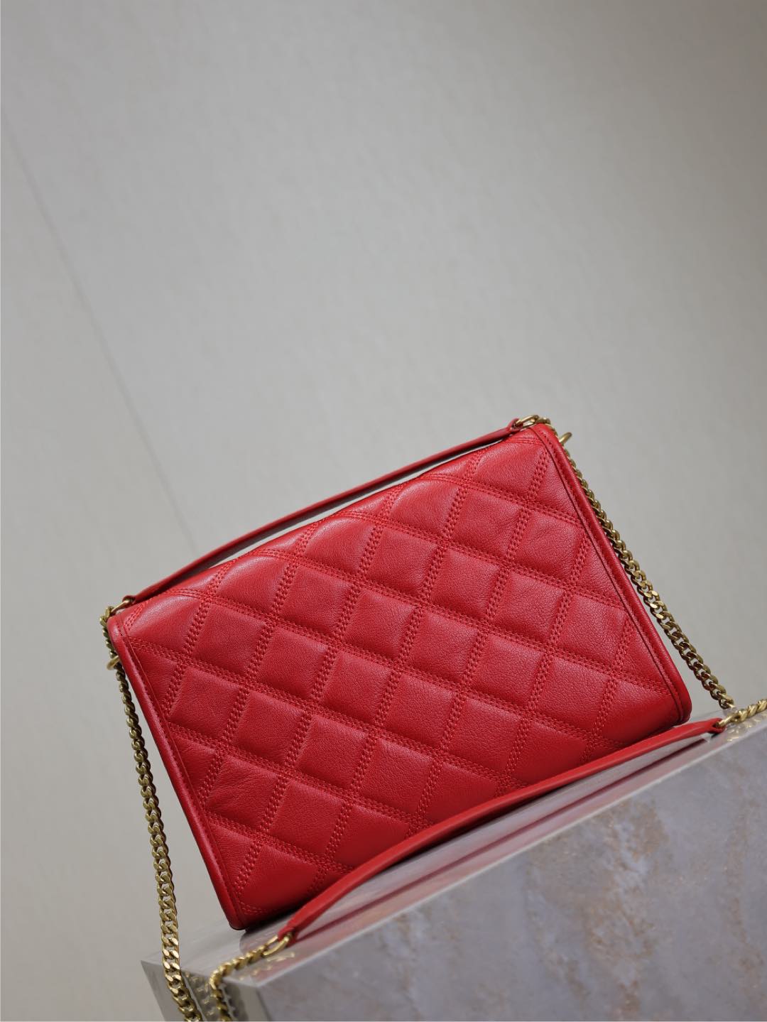 BECKY 25 IN RED QUILTED LAMBSKIN GOLD HARDWARE mysite