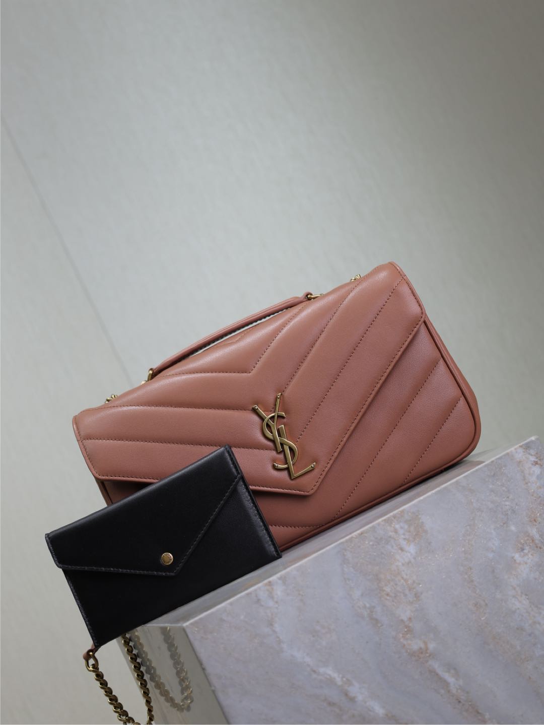 LOULOU MEDIUM 29 IN SALMON PINK SHEEPSKIN GOLD HARDWARE mysite