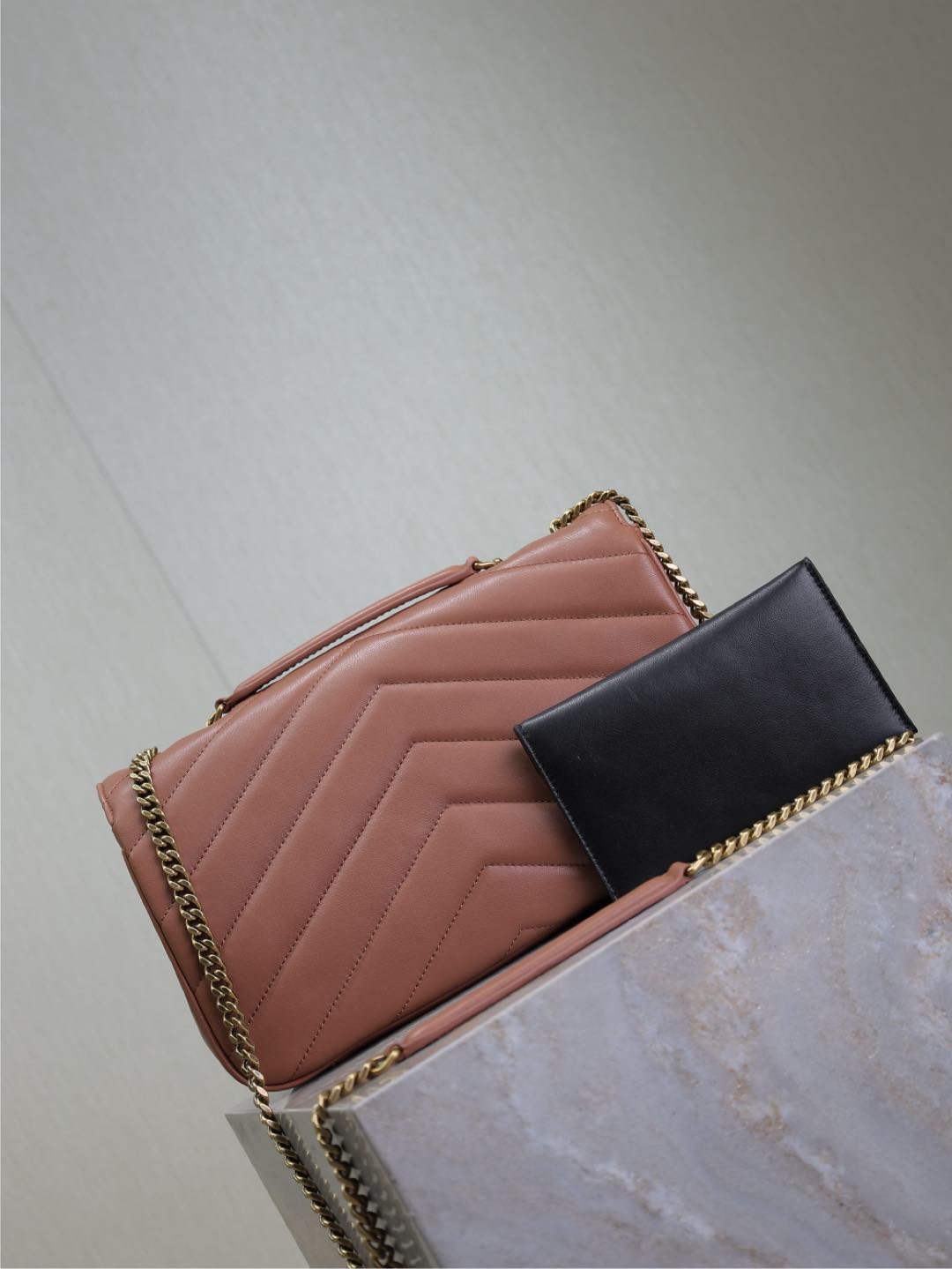 LOULOU MEDIUM 29 IN SALMON PINK SHEEPSKIN GOLD HARDWARE mysite