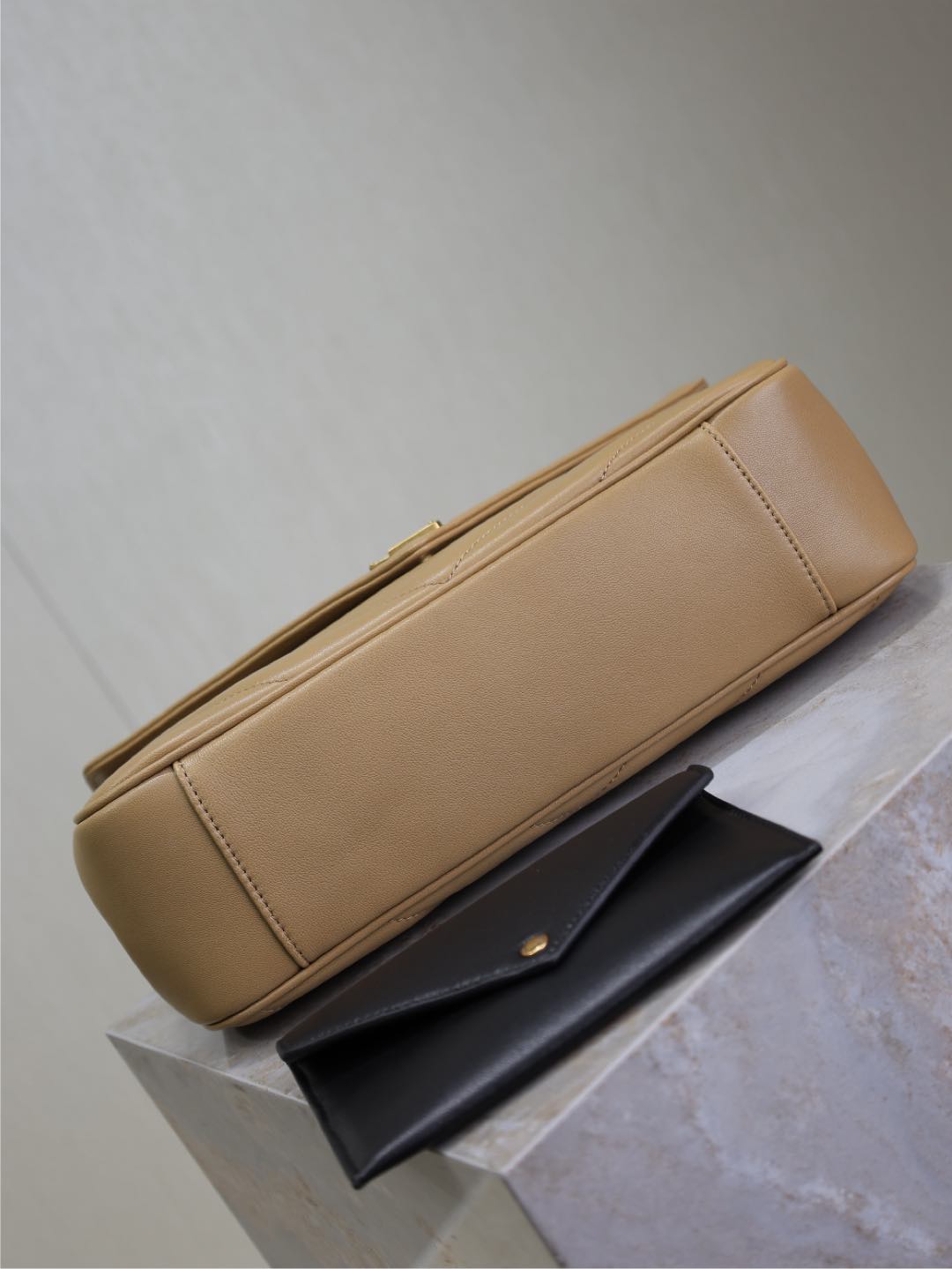 LOULOU MEDIUM 29 IN MILK TEA SHEEPSKIN GOLD HARDWARE mysite