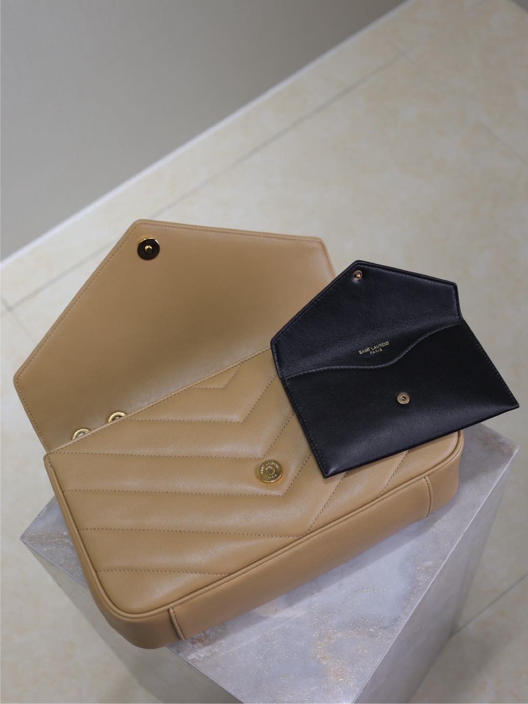 LOULOU MEDIUM 29 IN MILK TEA SHEEPSKIN GOLD HARDWARE mysite