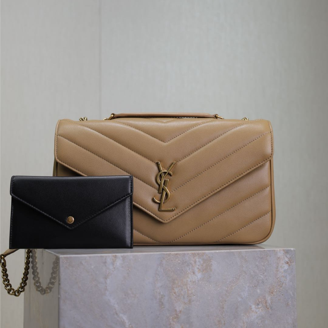 LOULOU MEDIUM 29 IN MILK TEA SHEEPSKIN GOLD HARDWARE mysite