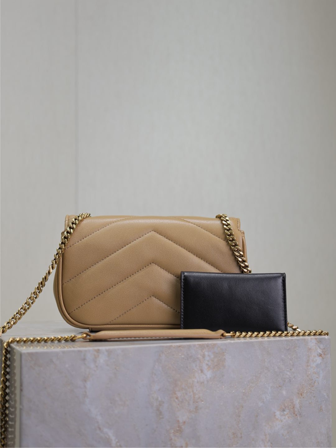 LOULOU MINI 20 IN MILK TEA SHEEPSKIN GOLD HARDWARE mysite