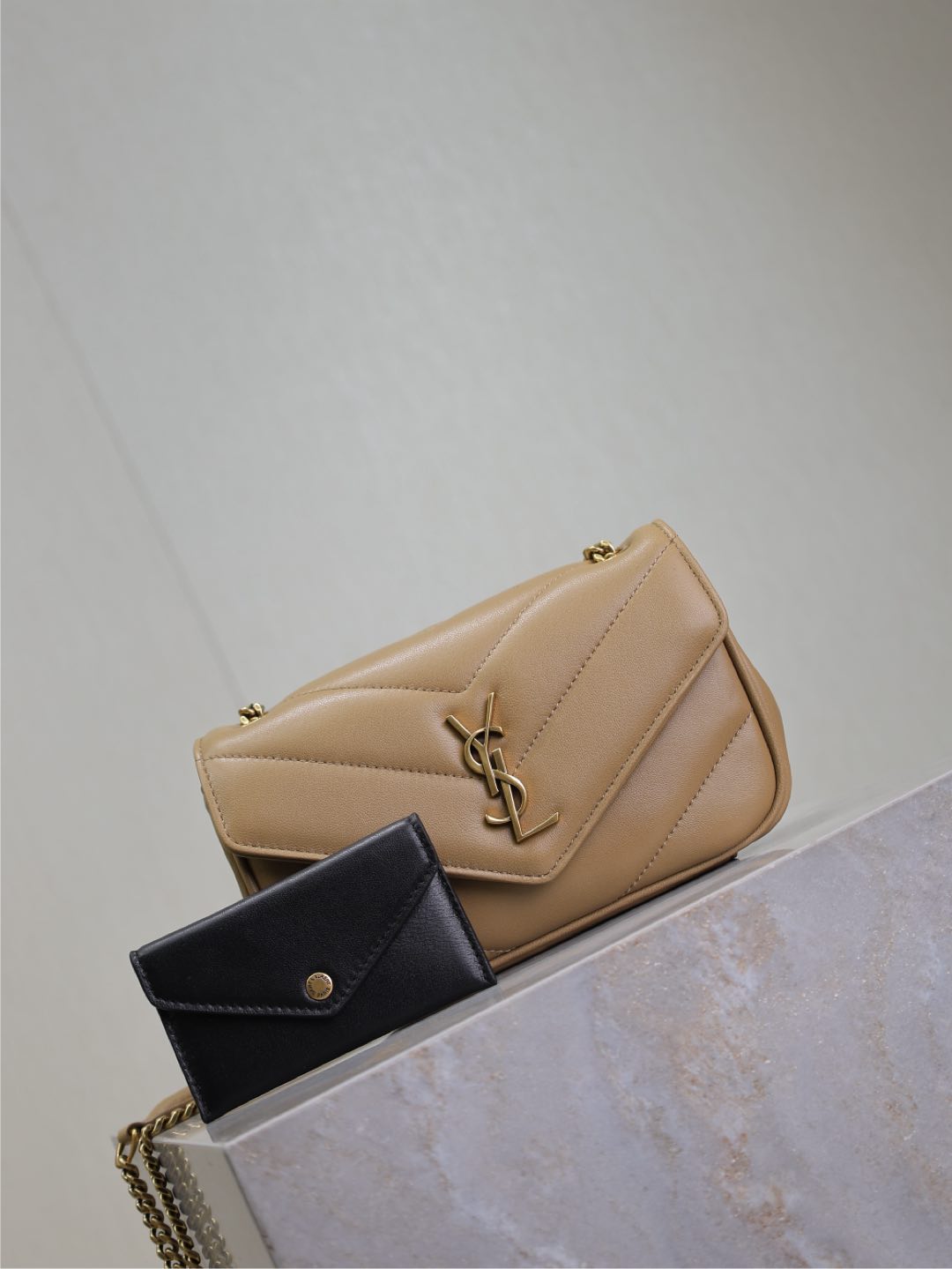 LOULOU MINI 20 IN MILK TEA SHEEPSKIN GOLD HARDWARE mysite