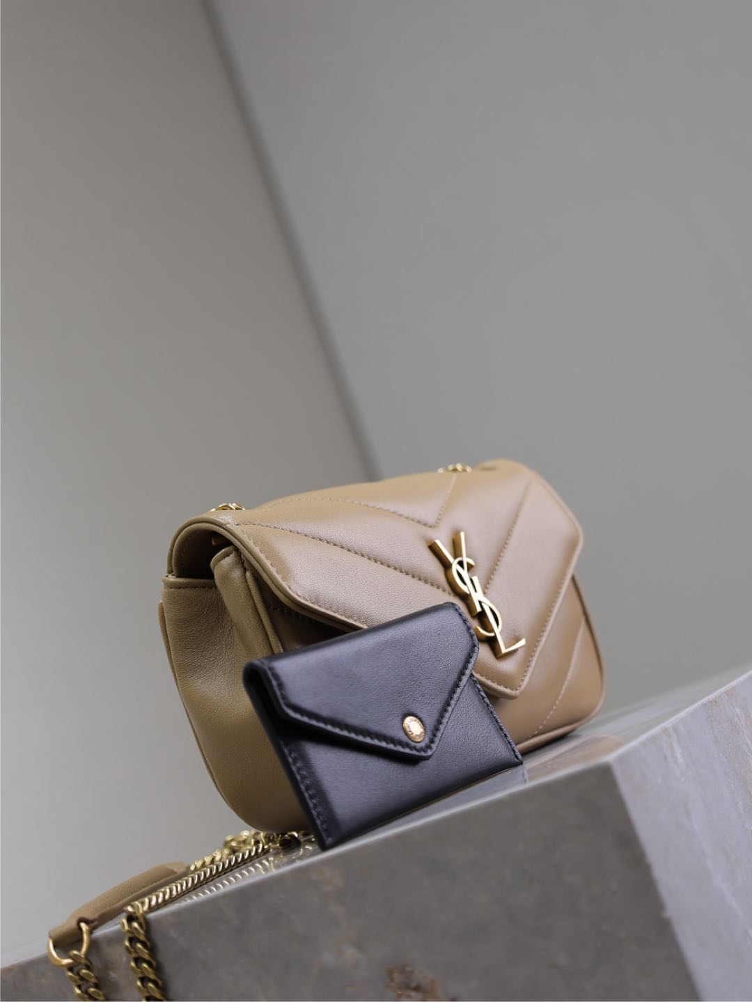 LOULOU MINI 20 IN MILK TEA SHEEPSKIN GOLD HARDWARE mysite
