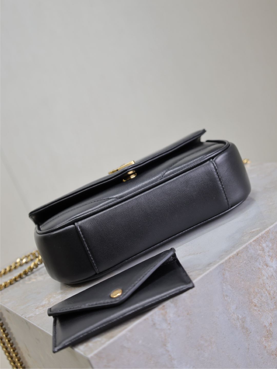 LOULOU MINI 20 IN BLACK SHEEPSKIN GOLD HARDWARE mysite
