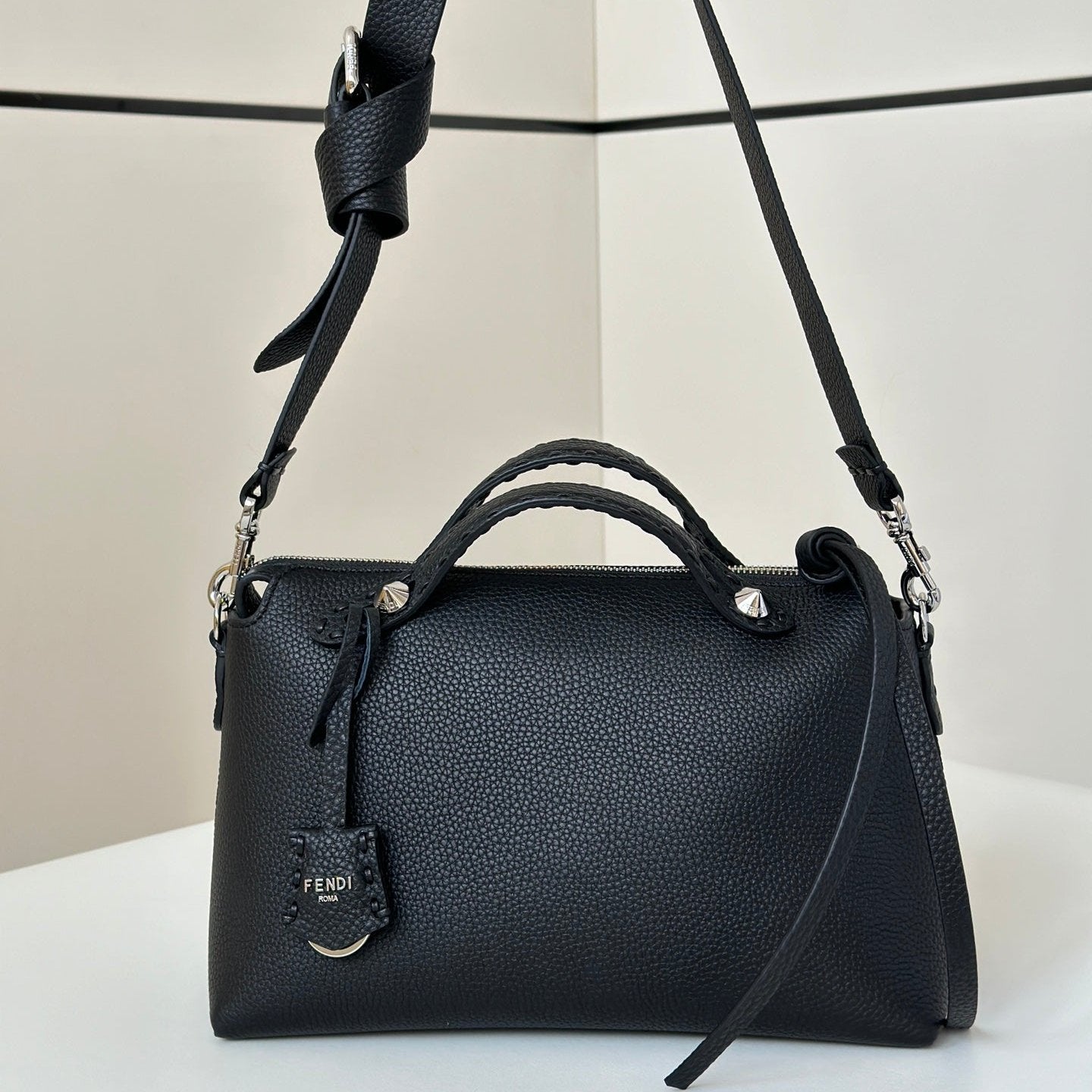 BY THE WAY SELLERIA LARGE 29 BAG IN BLACK CALFSKIN mysite