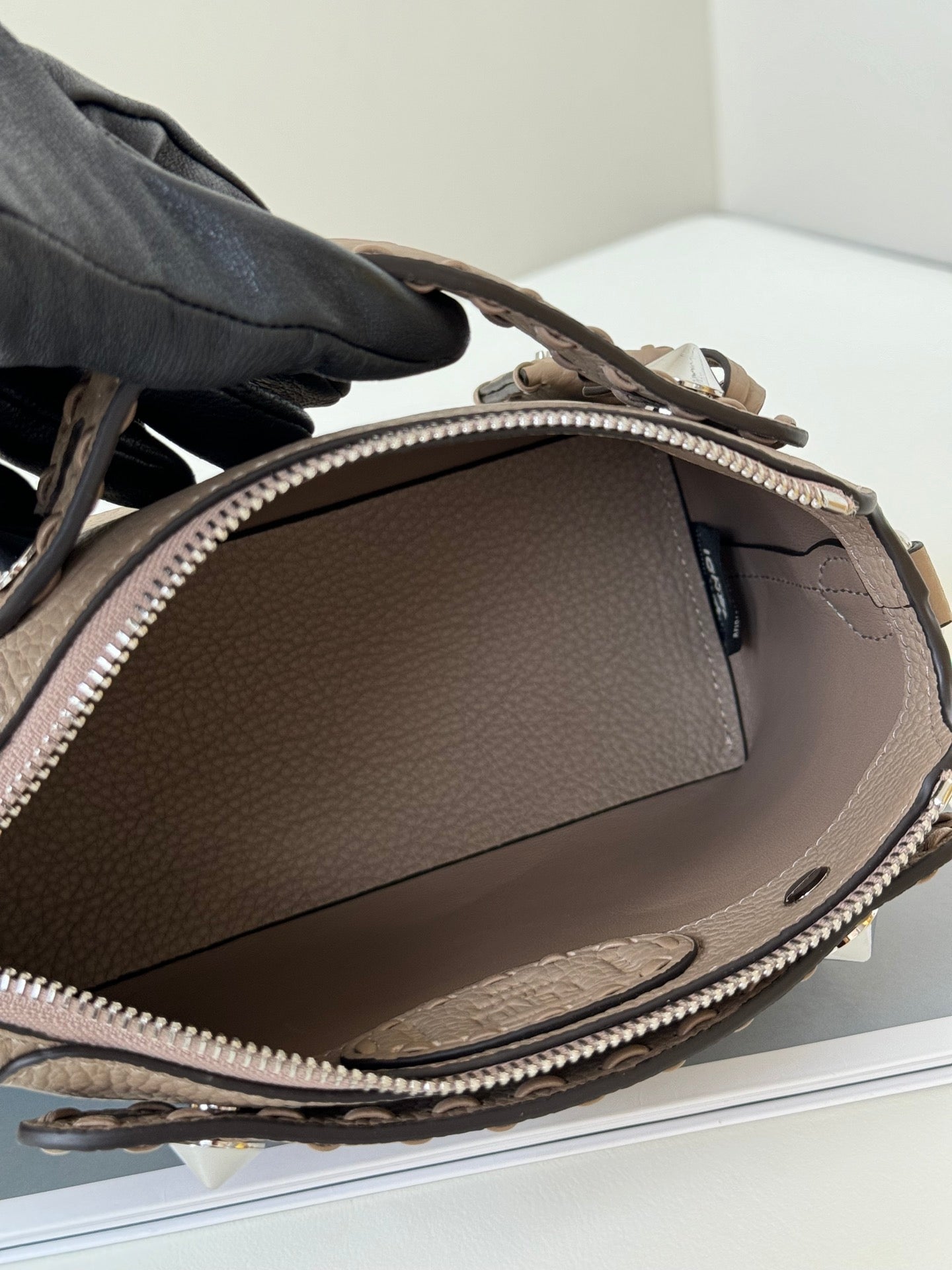 BY THE WAY SELLERIA MINI 20 IN MEDIUM BROWN GRAINED CALFSKIN mysite