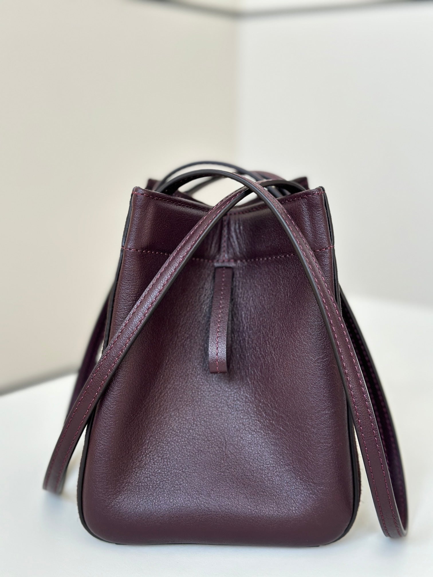 ORIGAMI MINI 19 IN WINE RED LAMBSKIN AND SUEDE mysite