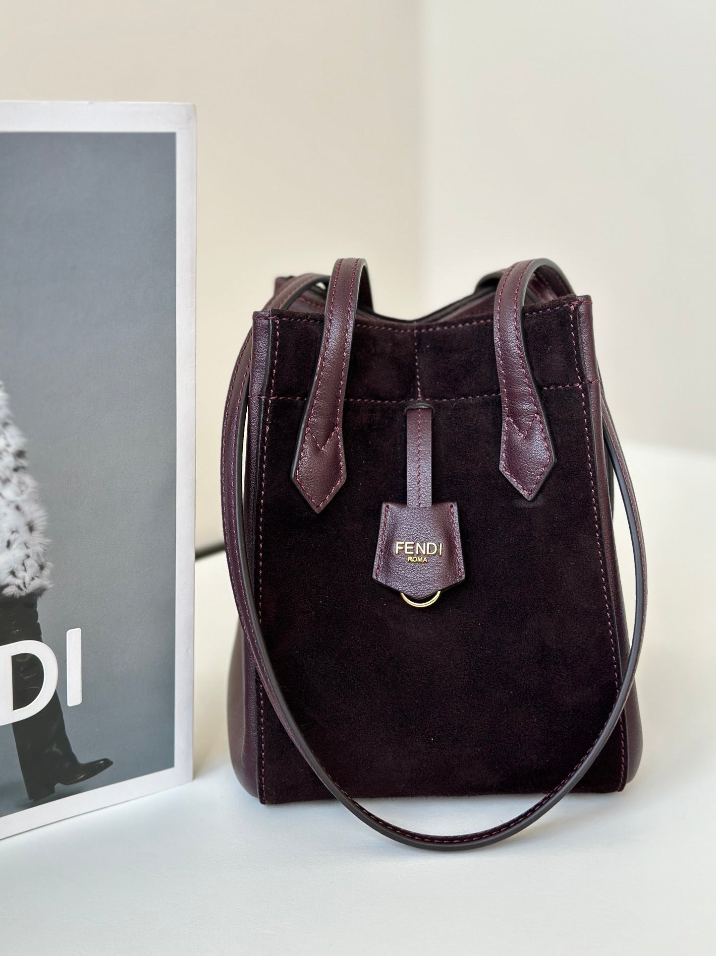 ORIGAMI MINI 19 IN WINE RED LAMBSKIN AND SUEDE mysite