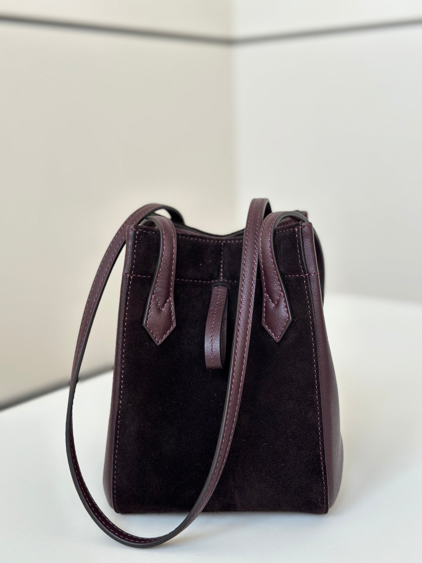 ORIGAMI MINI 19 IN WINE RED LAMBSKIN AND SUEDE mysite