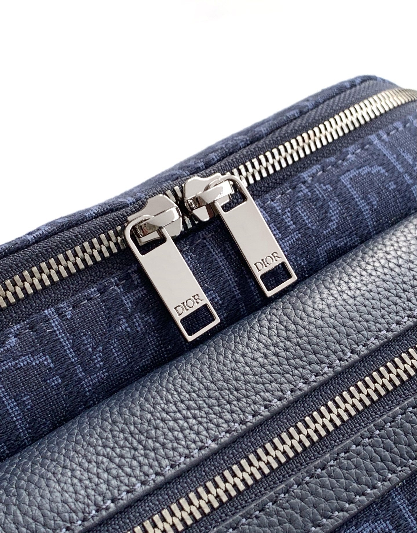 Dior Rider 2.0 Zipper Waist Bag Navy Blue Cowhide 336230 mysite