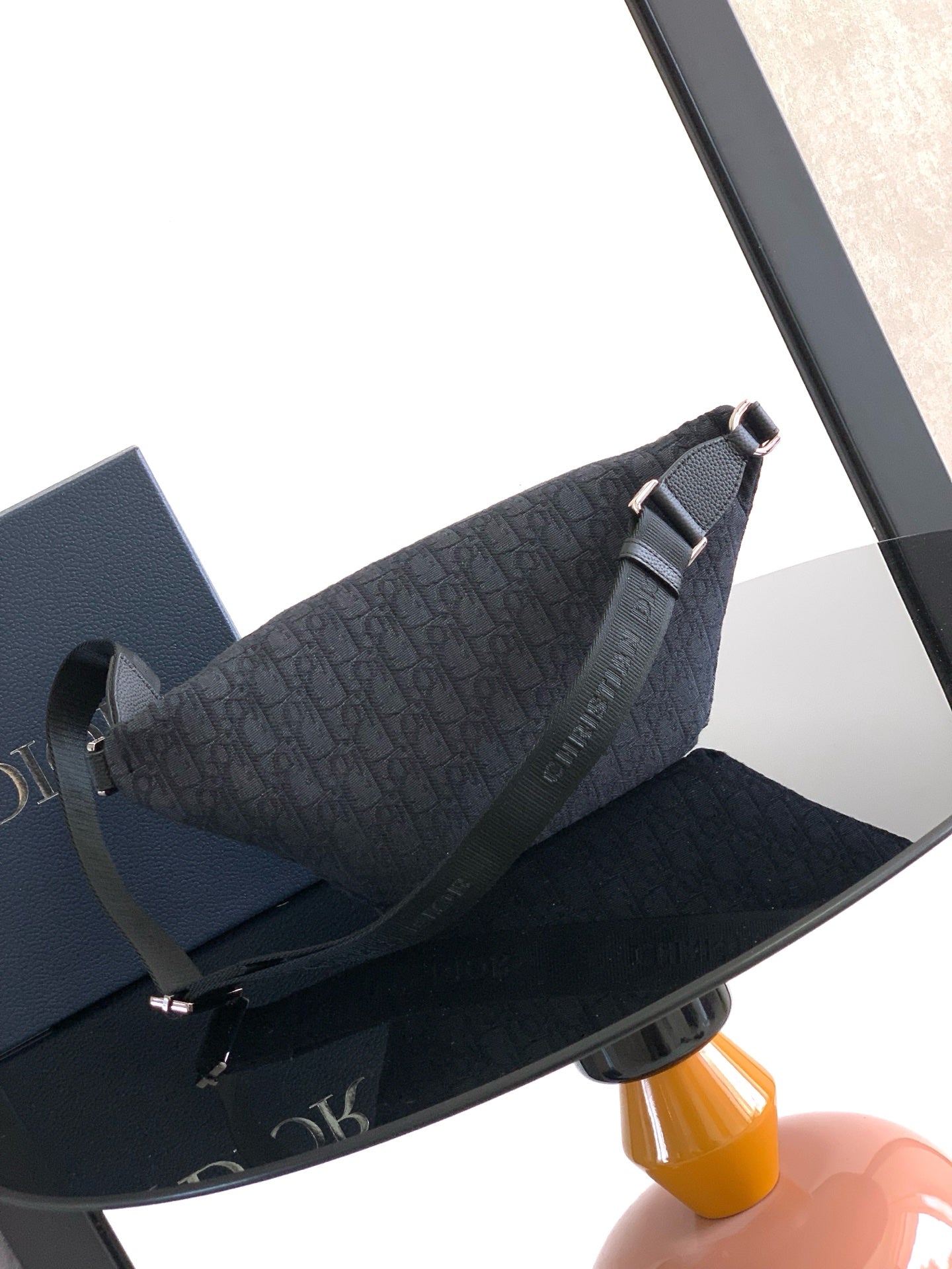 Dior Rider 2.0 Zipper Waist Bag Black Cowhide 336227 mysite