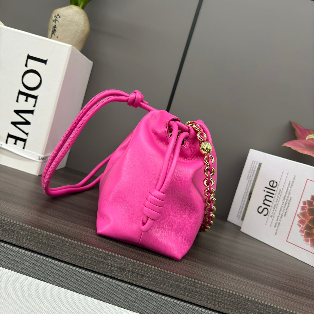 Loewe Flamenco Purse 30 Pink Lambskin Ghw mysite