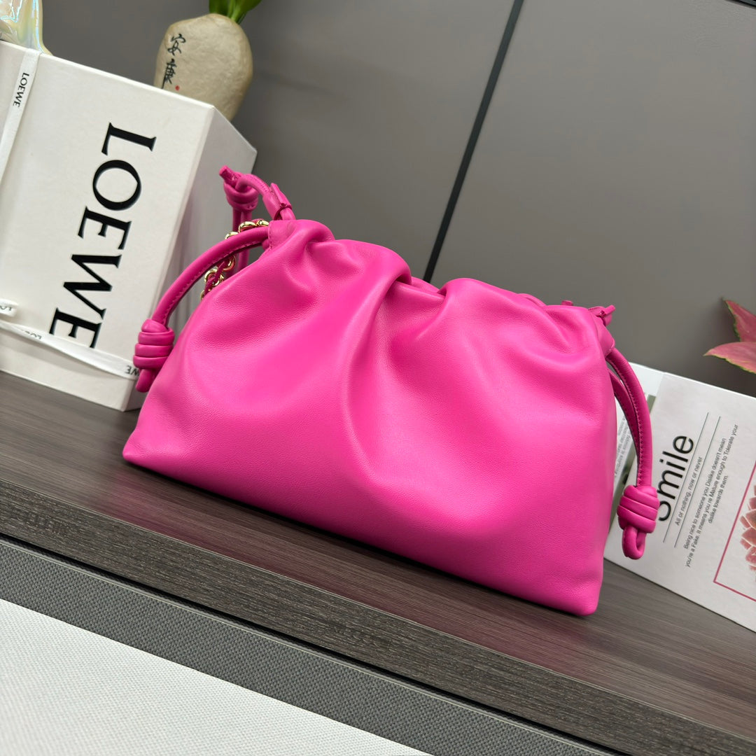 Loewe Flamenco Purse 30 Pink Lambskin Ghw mysite