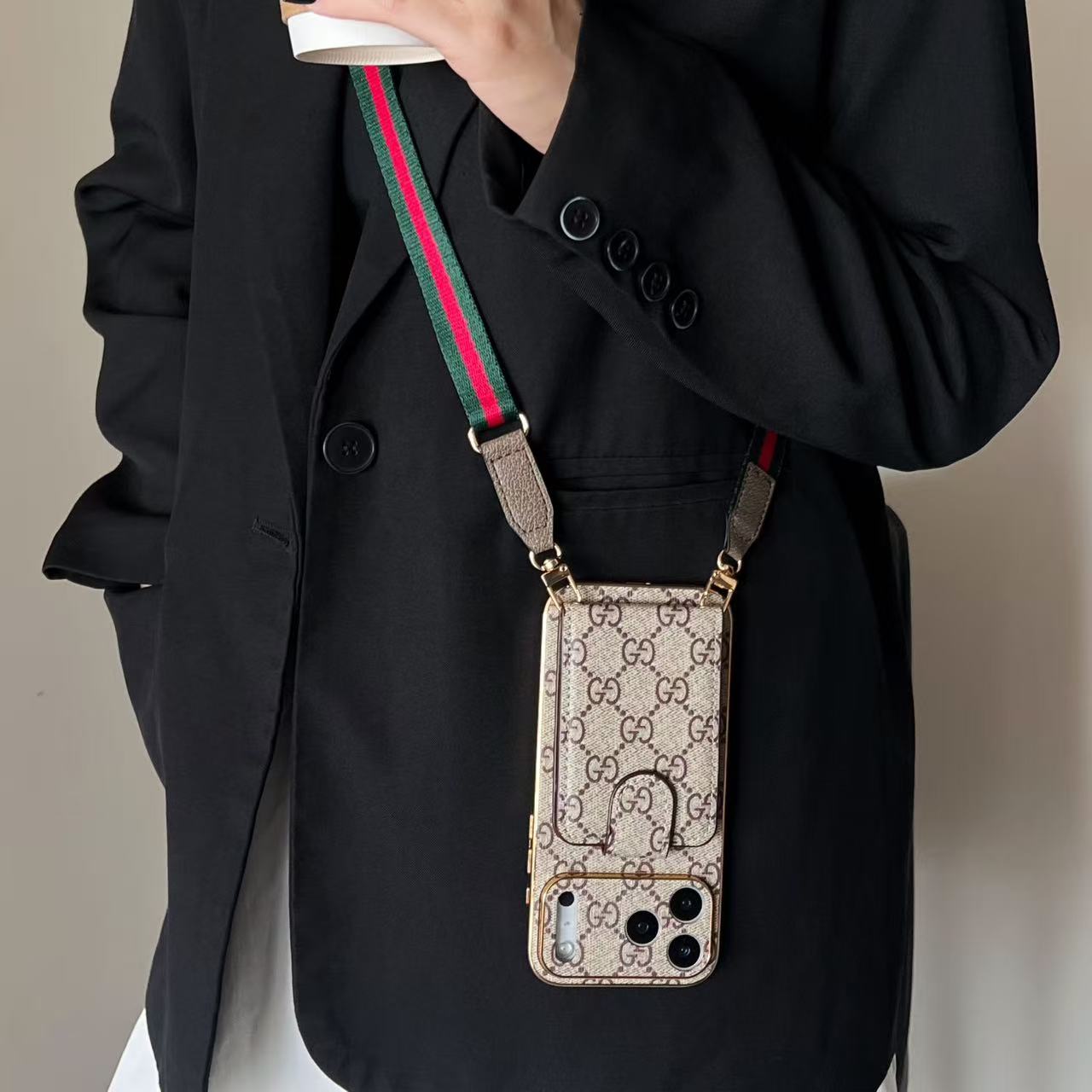 Premium Leather iPhone Case: Integrated Wallet & Detachable Strap1 mysite