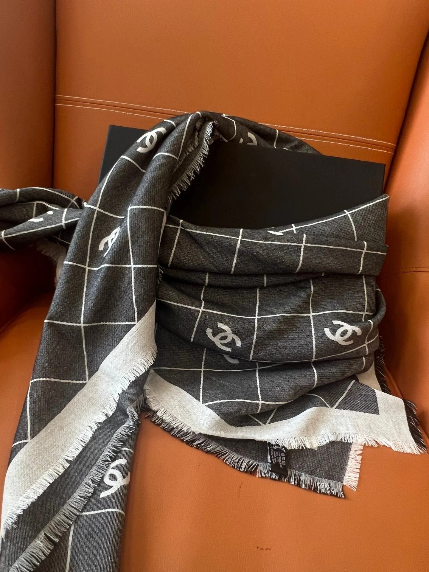 CHANEL 25S SCARF 140 IN WOOL SILK 700810 mysite