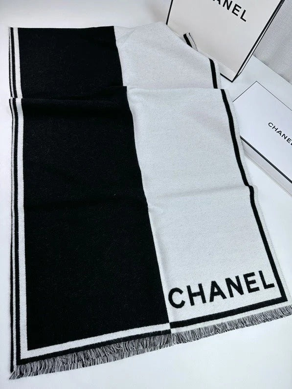 CHANEL 25S SCARF 195 IN CASHMERE WOOL 709604 mysite